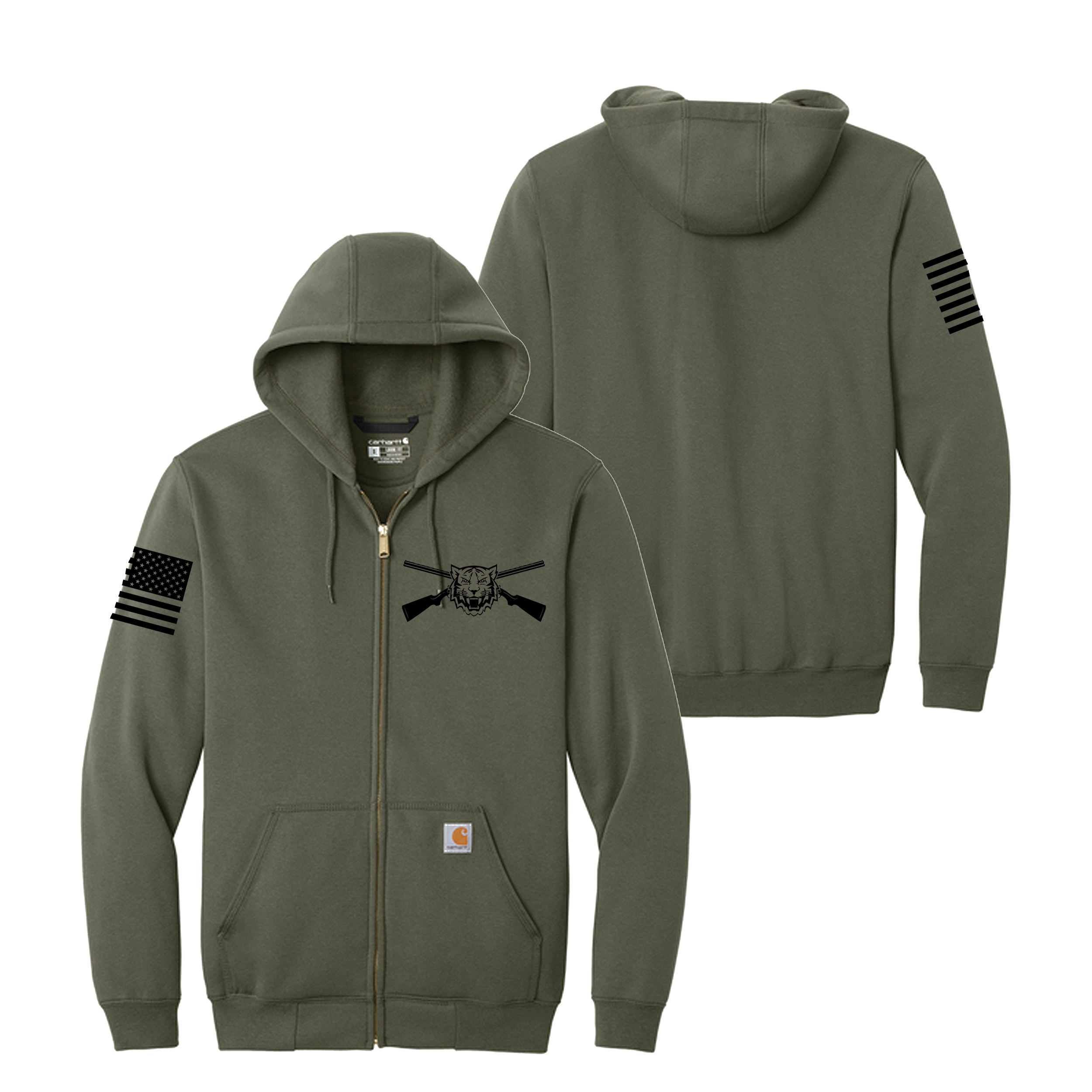 Trap Club Zip Up Hoodie