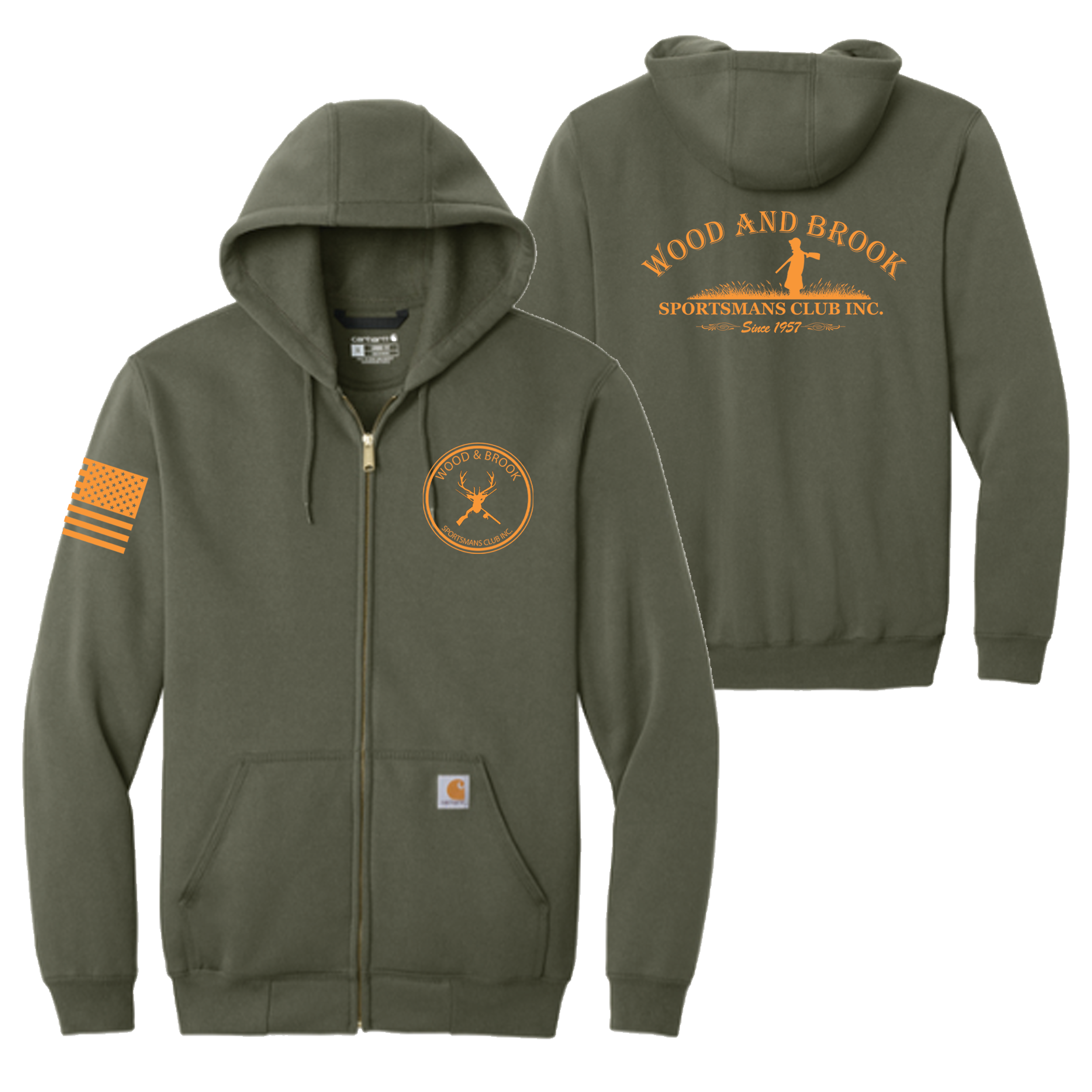Wood & Brook Carhartt Midweight Zip Up
