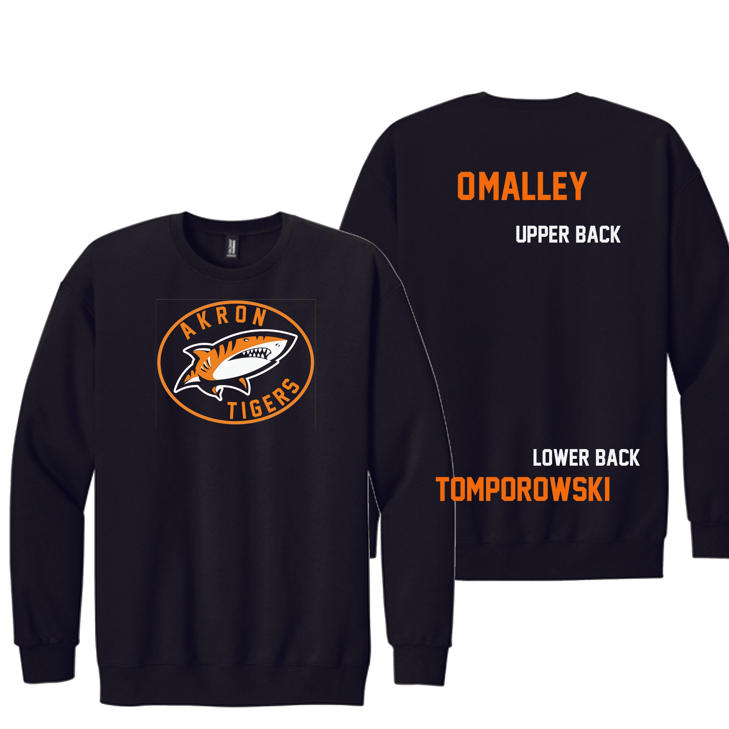 Black Crew Neck Swim Sweatshirt