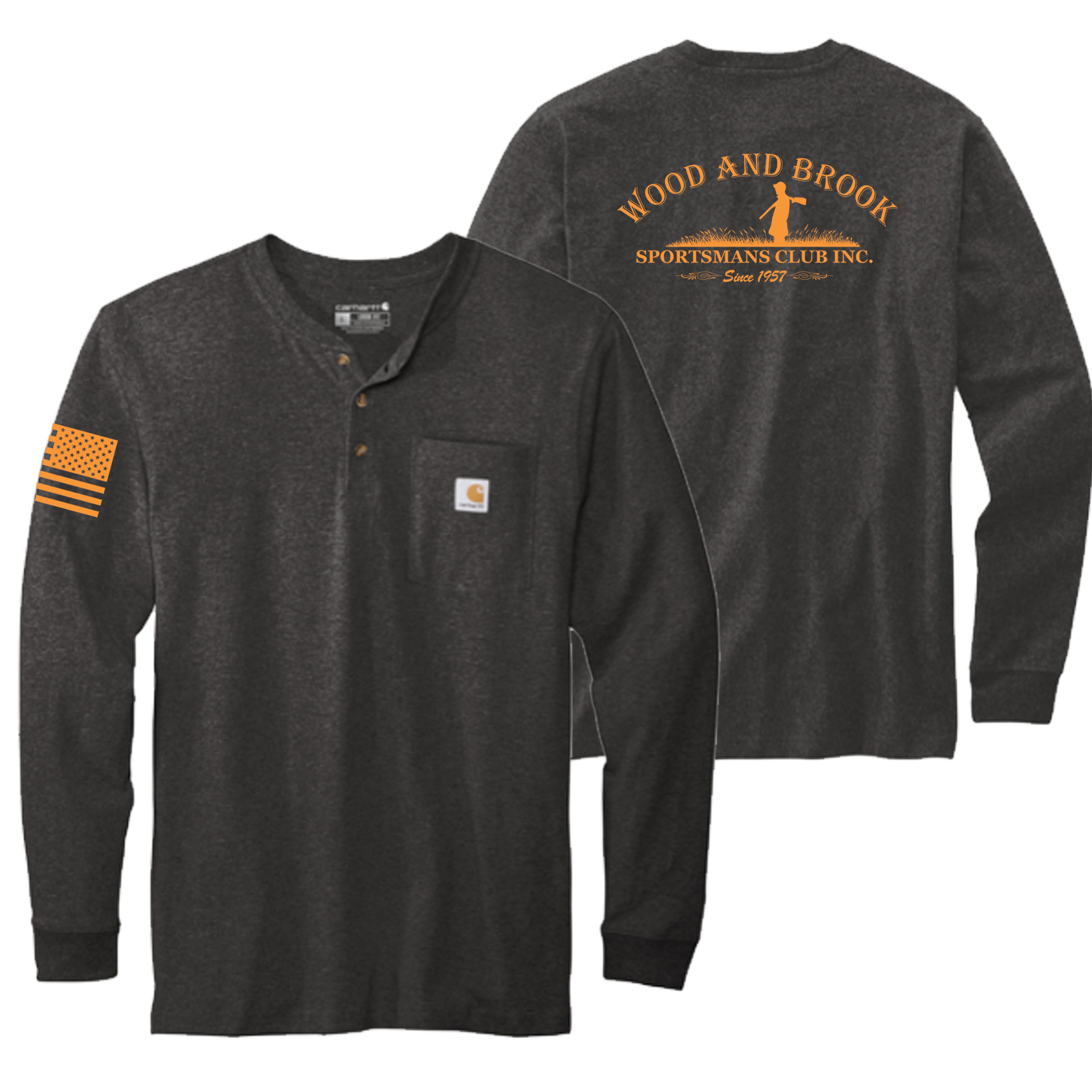 Wood & Brook Carhartt Long Sleeve Henley