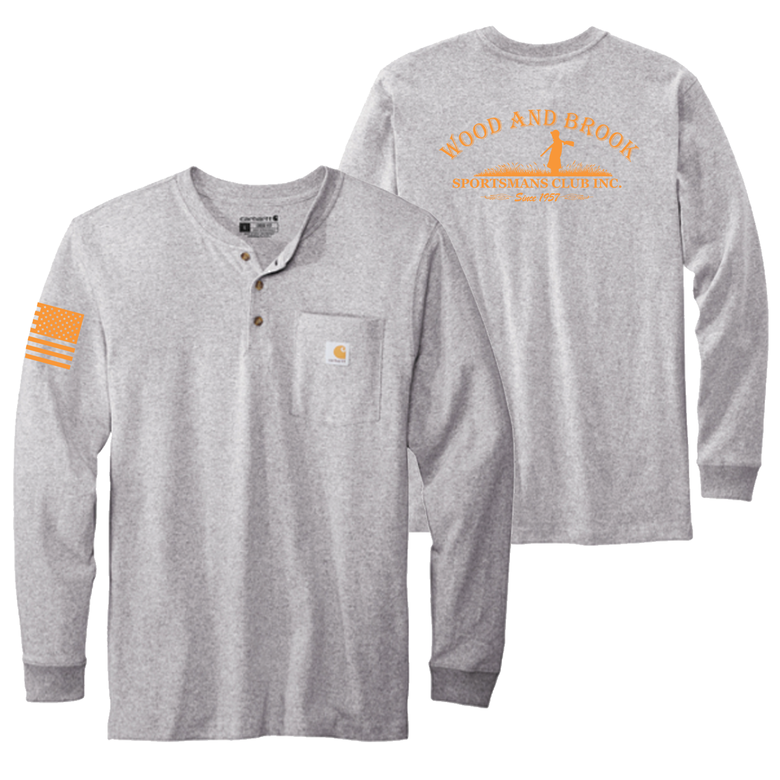 Wood & Brook Carhartt Long Sleeve Henley