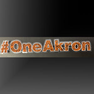 #OneAkron text sticker
