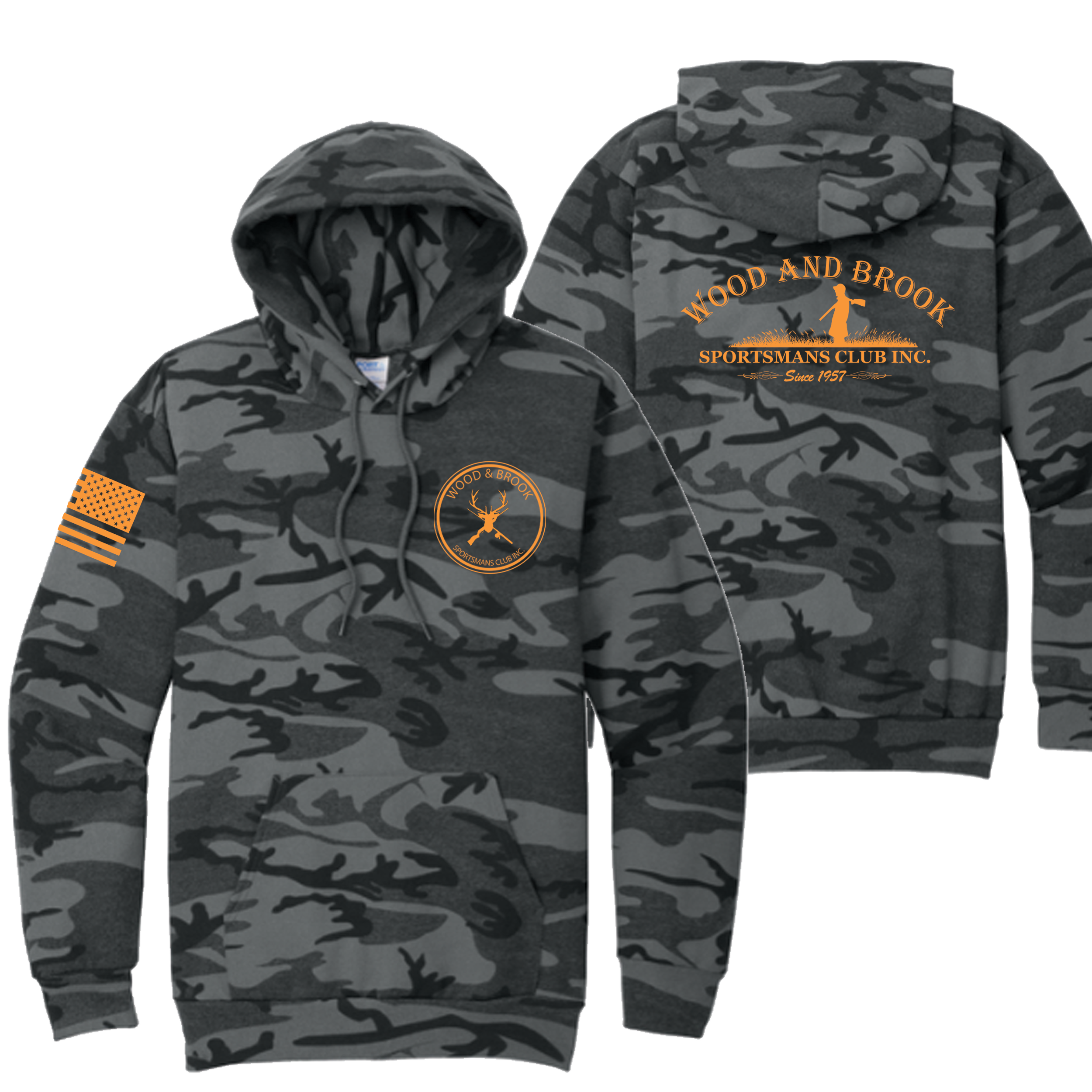 Wood & Brook Camo Hoodie