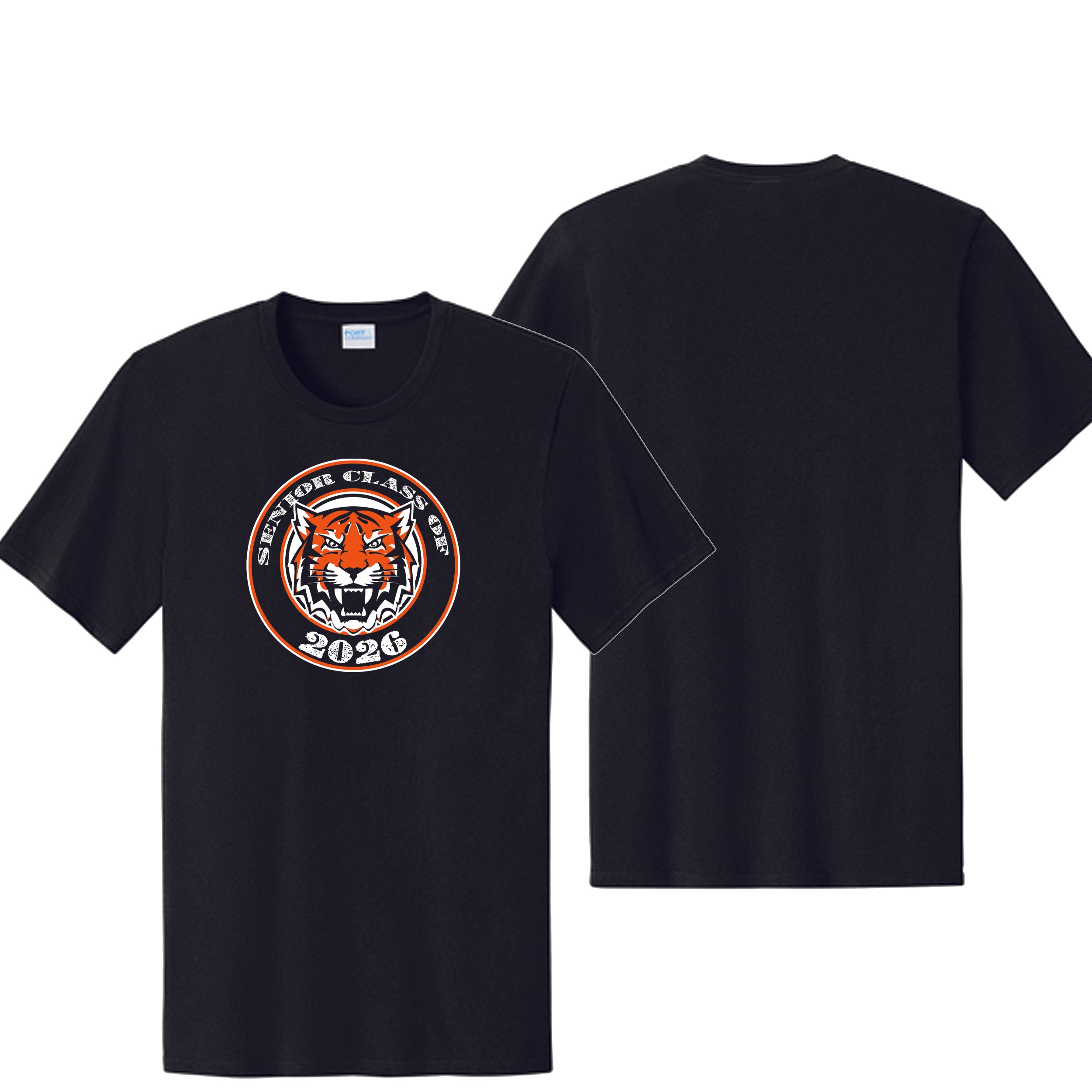 Class of 2026 Short Sleeve Black Front Only Design
