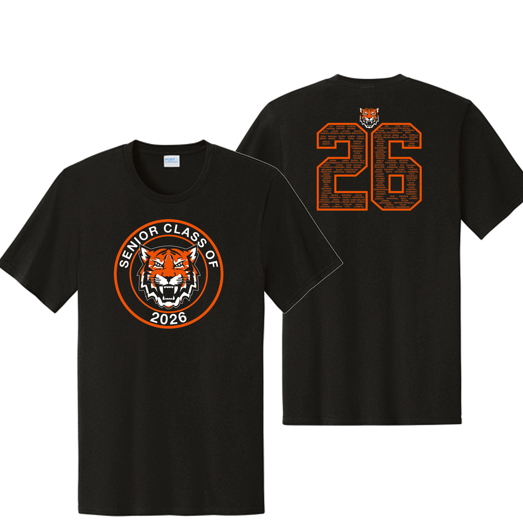 Class of 2026 Black Design on Front and Back